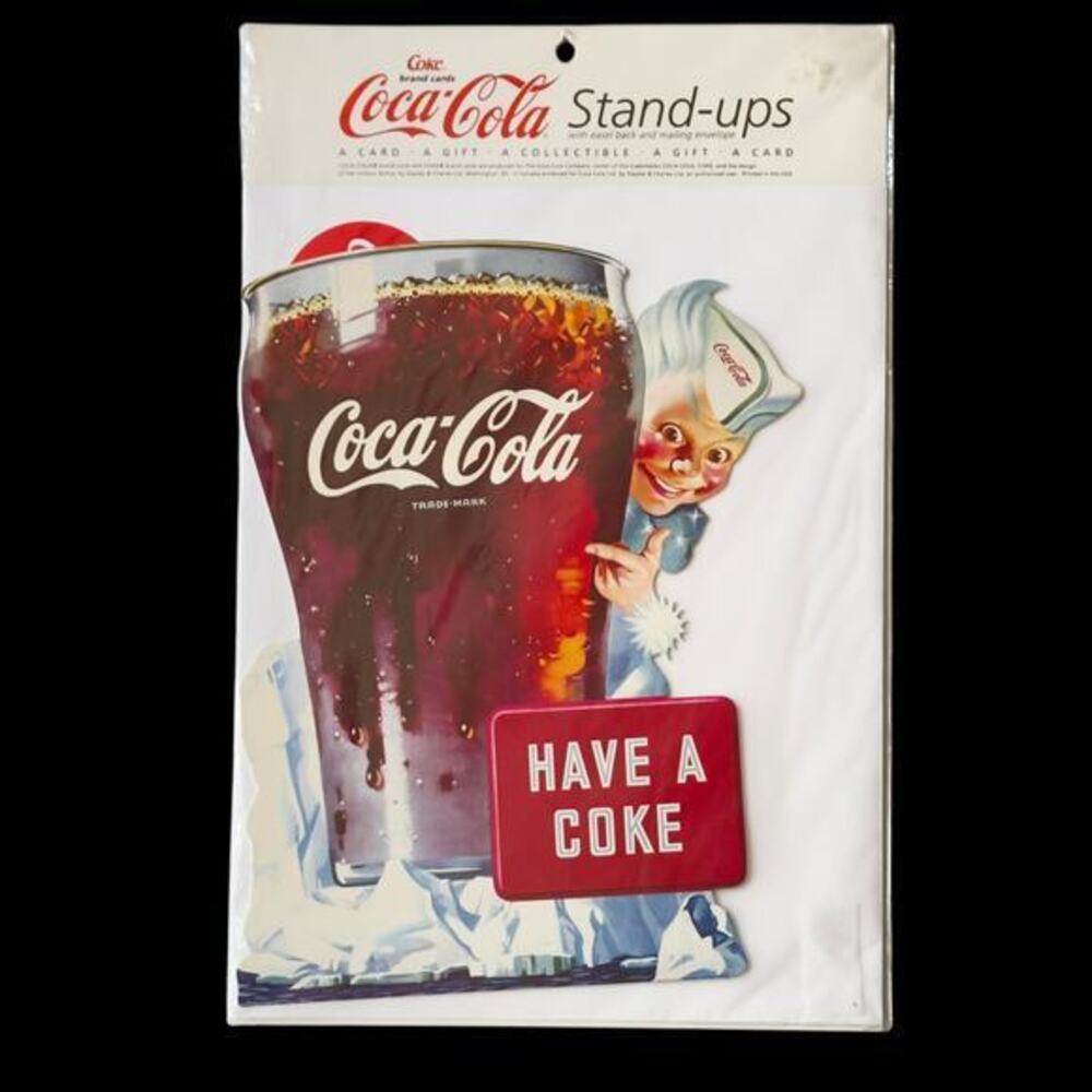 9” x 11” Coca Cola “Have a Coke” Sprite Boy USA Standup Greeting Card Print NWT